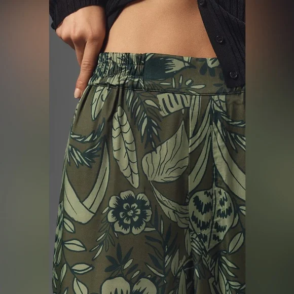 Farm Rio x Anthropologie Floral Print Wide-Leg Women’s Medium - Picture 7 of 16